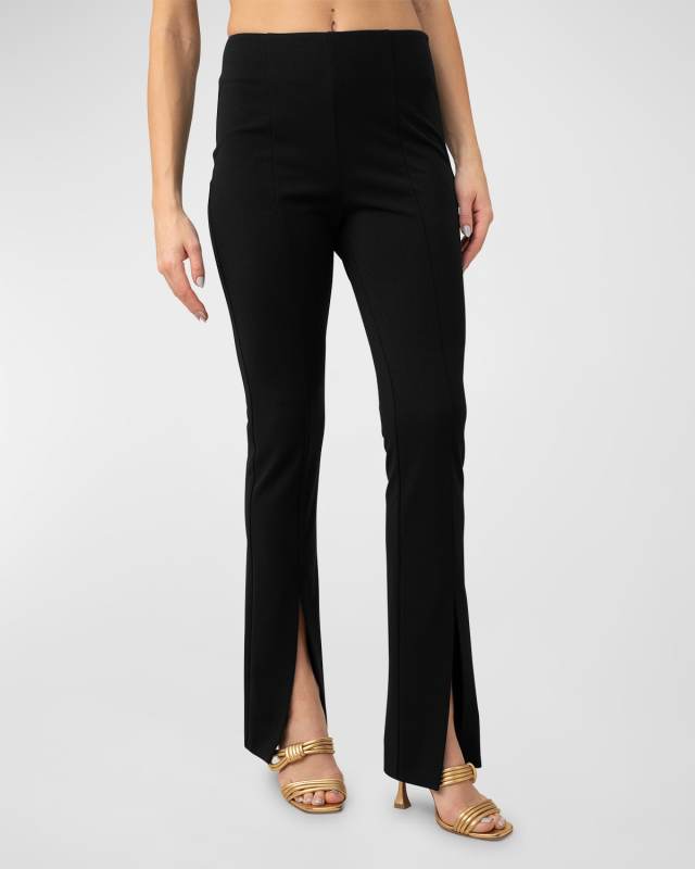 Carine 2 High-Rise Split-Hem Pants